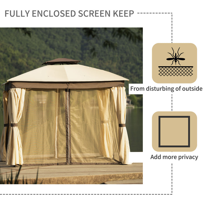 Habao Powder Coat Outdoor Canopy Soft Top Party Gazebo