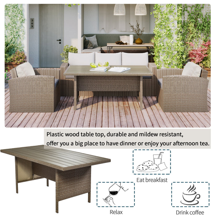 4-Piece Conversation Outdoor Patio Furniture Set