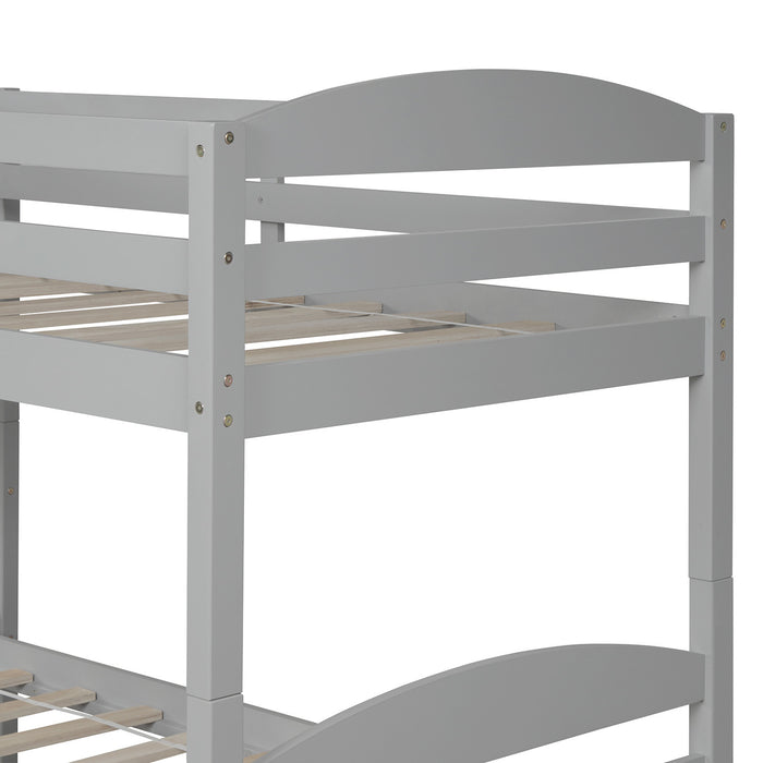 Simple Durable Twin L-Shaped Bunk With Trundle