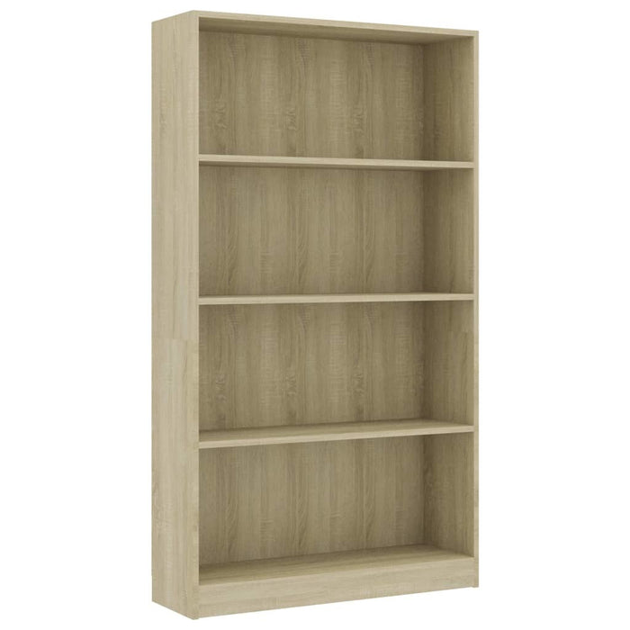 4-Tier Book Cabinet Sonoma Oak 31.5"x9.4"x55.9" Chipboard
