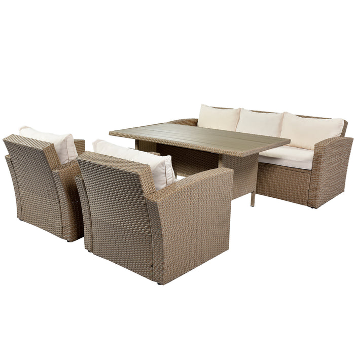 4-Piece Conversation Outdoor Patio Furniture Set