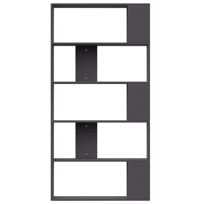 Book Cabinet/Room Divider Gray 31.5"x9.4"x62.6" Chipboard