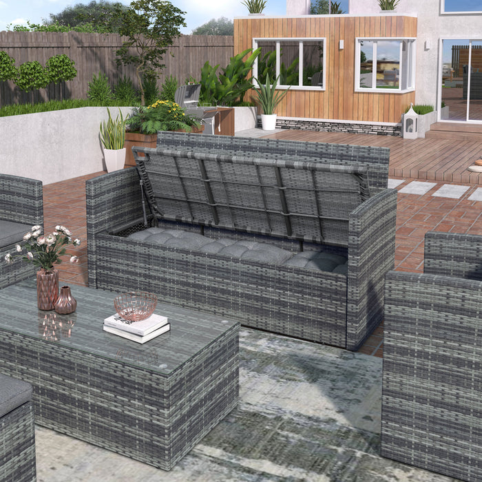 5-piece All Weather Wicker Outdoor UV-Resistant Patio Sofa Set