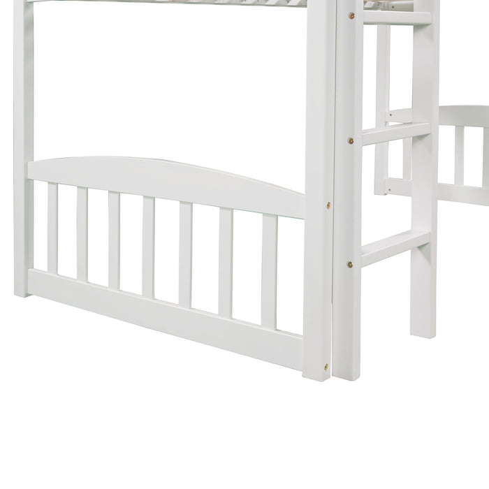 Twin Loft Bed with Slide, House Bed with Slide