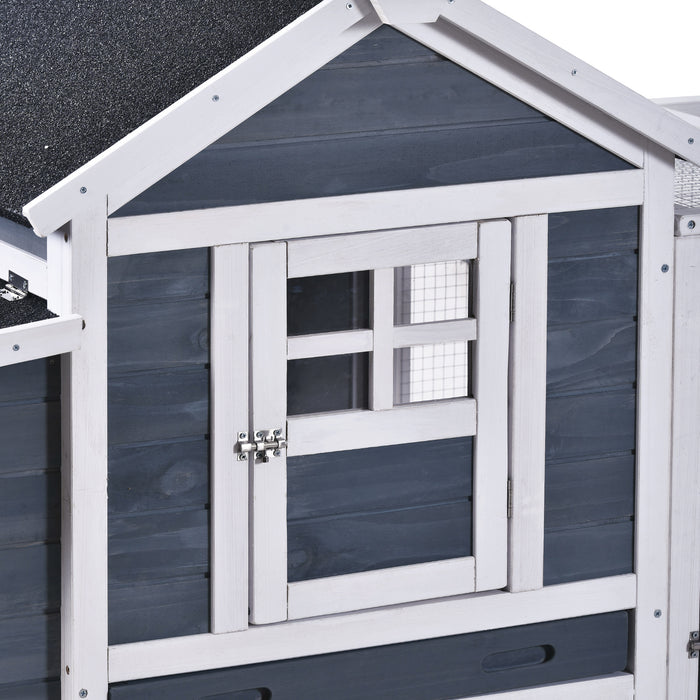 Topmax Large Outdoor Wooden Chicken Coop Poultry Cage Rabbit Hutch