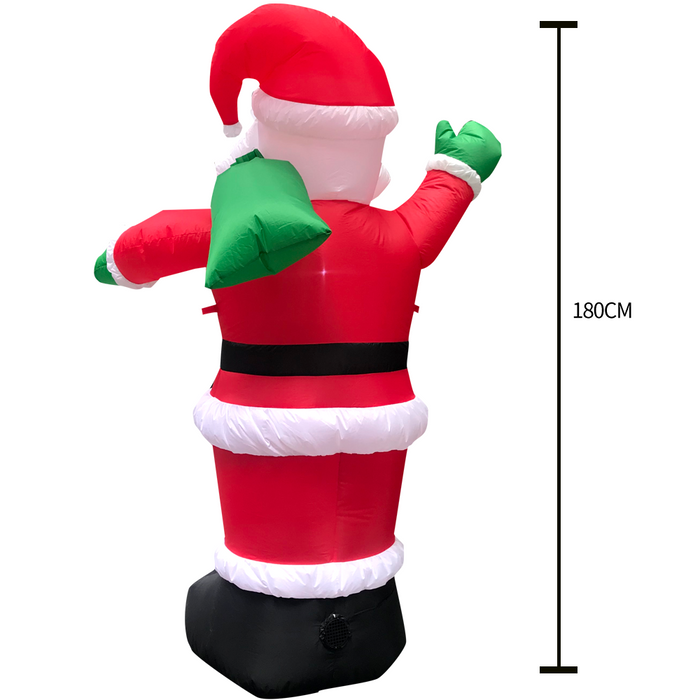 6FT Inflatable Santa Claus Blow Up Decor