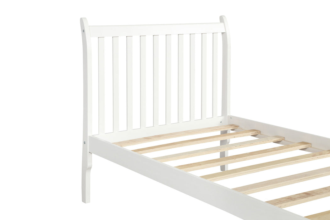 New Space Platform Twin Bed Frame Mattress Foundation with Wood Slat Support