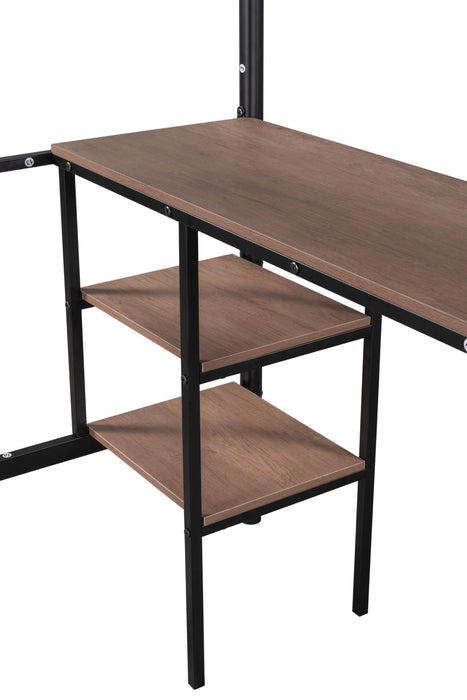 Gaston Vintage Left Bed With Desk