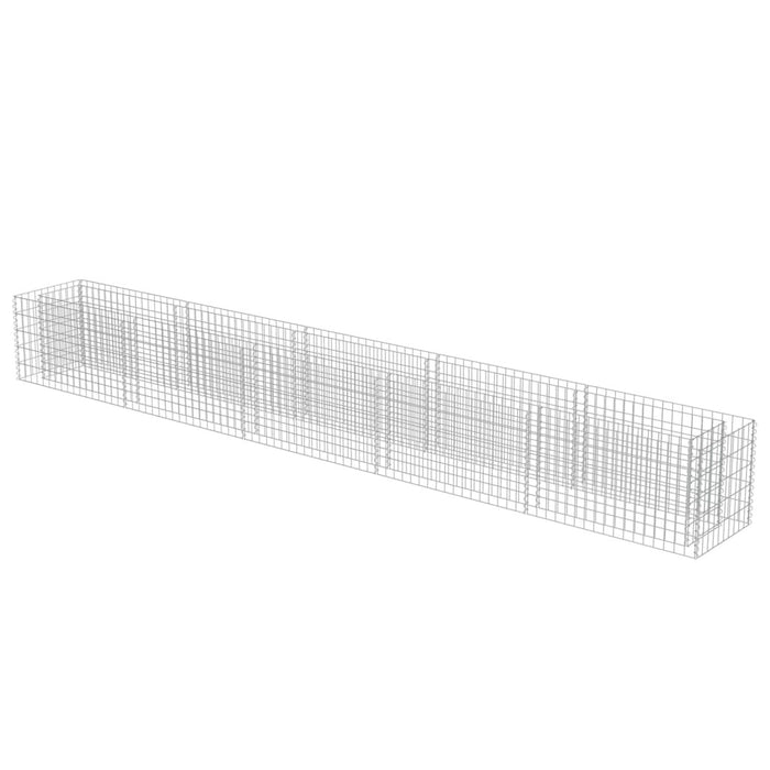 Gabion Raised Bed Galvanised Steel 177.2"x19.7"x19.7"