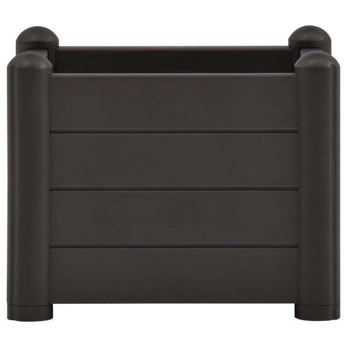 Garden Raised Bed PP Anthracite 16.9'x16.9'x13.8'