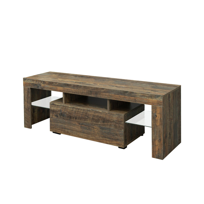 55-Inch Modern Elegant LED RGB Lights TV Stand