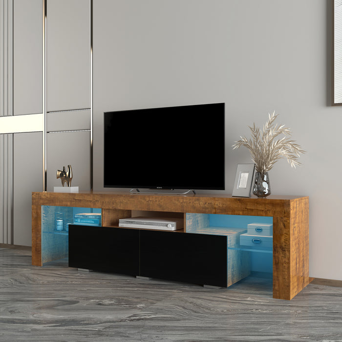 Living Room Furniture TV Stand Cabinet.Walnut,Black