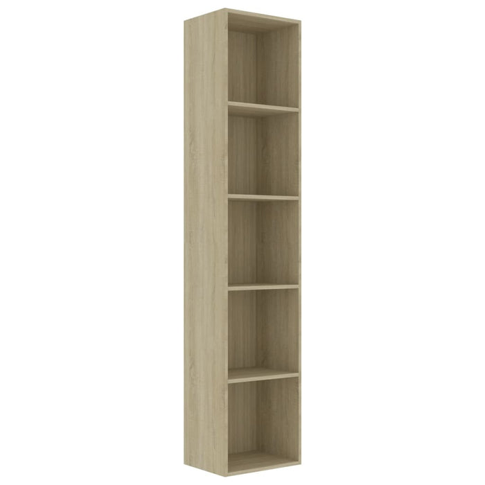 Book Cabinet Sonoma Oak 15.7"x11.8"x74.4" Chipboard