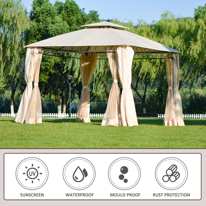 Pragos Classic Double Tiered Grill Canopy UV Protection
