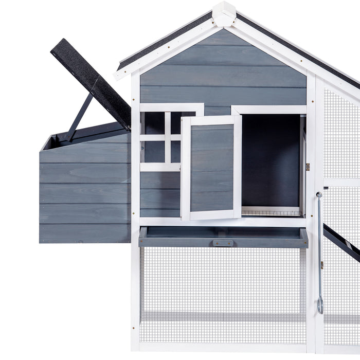 Pet Rabbit Hutch Wooden House Chicken Coop for Small Animals