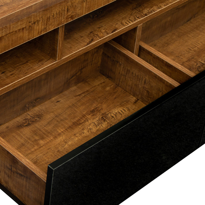 Living Room Furniture TV Stand Cabinet.Walnut,Black