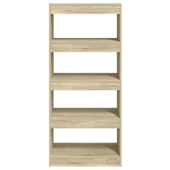 Book Cabinet/Room Divider Sonoma Oak 23.6"x11.8"x53.1" Engineered Wood