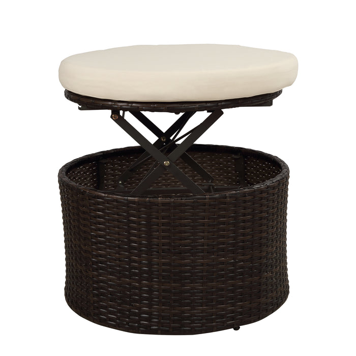 Elegant Crafts Round Outdoor Sectional Sun Bed