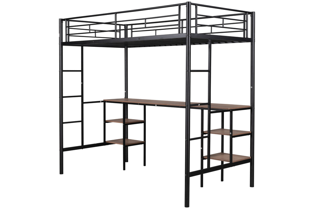 Gaston Vintage Left Bed With Desk