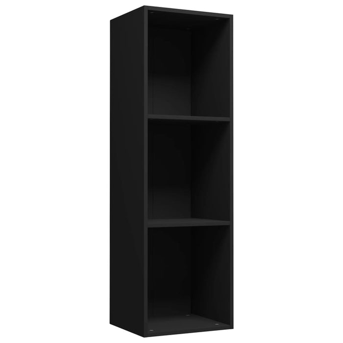 Book Cabinet/TV Cabinet Black 14.2"x11.8"x44.9"