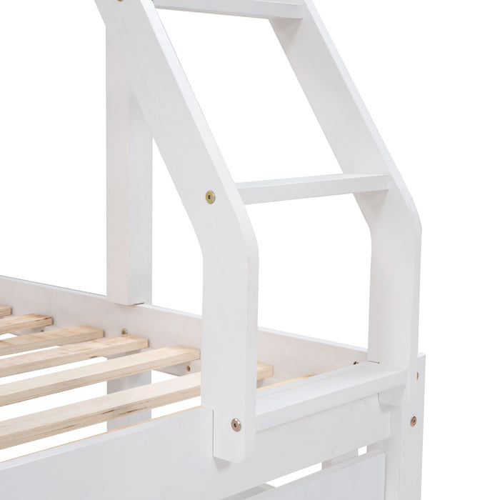 MyRoom Full Over Twin & Twin Wooden Bunk Bed
