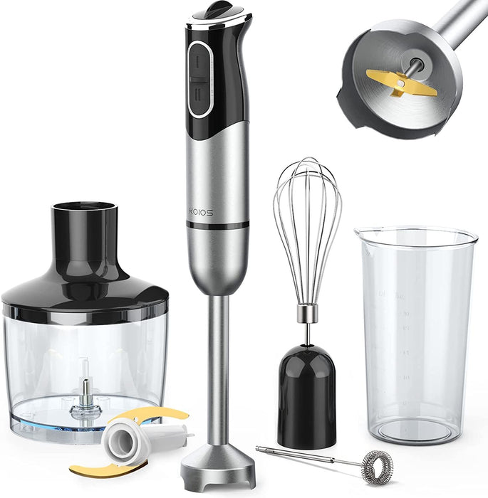 KOIOS 800W Immersion Hand Blender Low Noise Multifunctional 5-in-1 Low Noise Stick Mixer