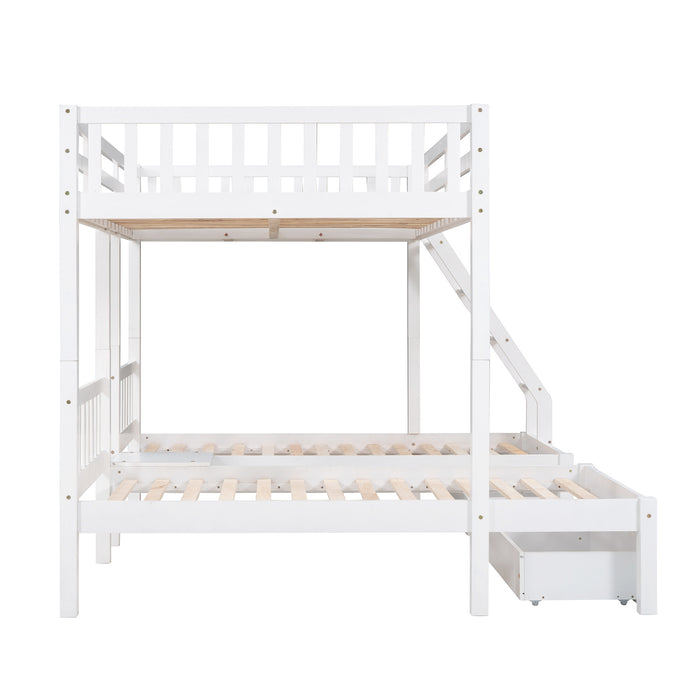 MyRoom Full Over Twin & Twin Wooden Bunk Bed
