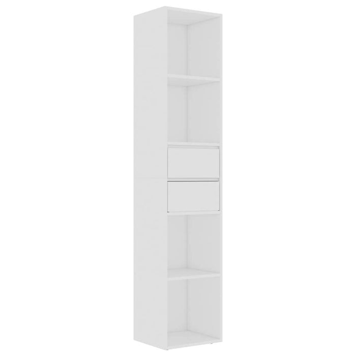 Book Cabinet White 14.2"x11.8"x67.3"