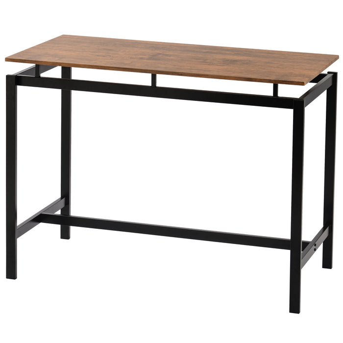 5-Piece Kitchen Counter Height Table Set, Industrial Dining Table with 4 Chairs