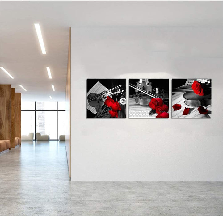 Red Rose Flower Canvas