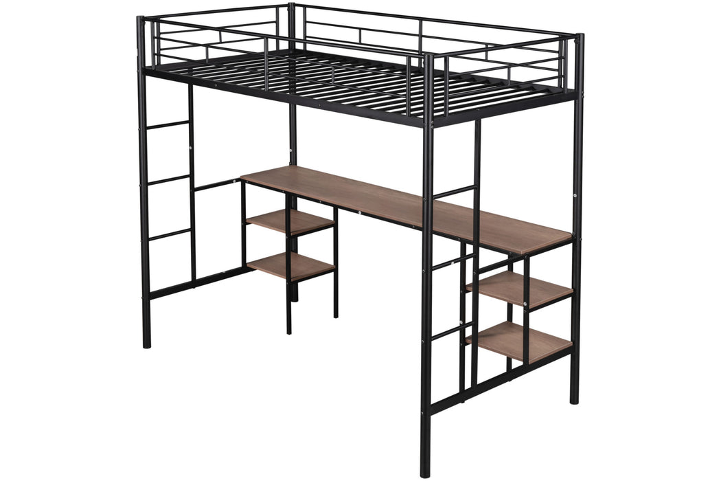 Gaston Vintage Left Bed With Desk