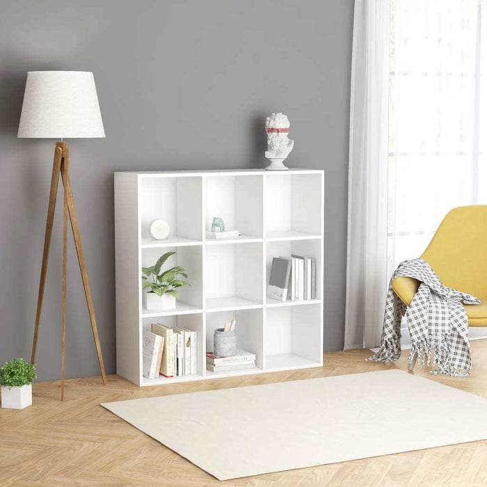 Book Cabinet White 38.6"x11.8"x38.6"
