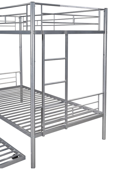 Twin over twin bunk bed with trundle