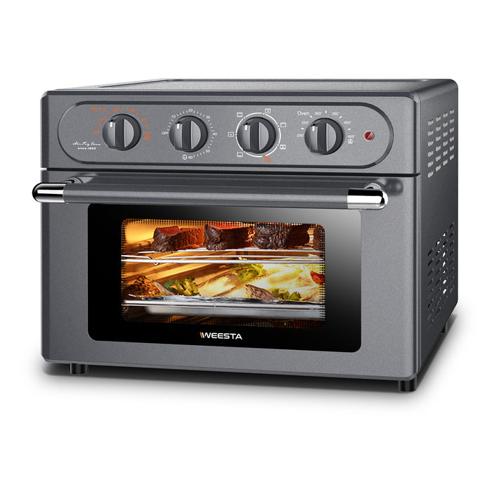 Air Fryer Toaster Oven 24 Quart - 7-In-1 Convection Oven with Air Fry, Roast, Toast, Broil & Bake Function - Kitchen Appliances for Cooking Chicken, Steak & Pizza RT