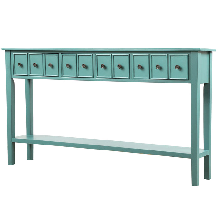 Rustic Entryway Console Table