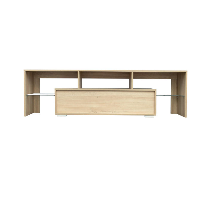 Living Room Furniture TV Stand Cabinet.Rustic Oak,White
