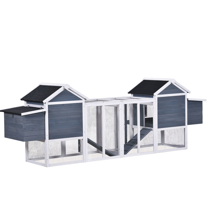 Topmax Large Outdoor Wooden Chicken Coop Poultry Cage Rabbit Hutch