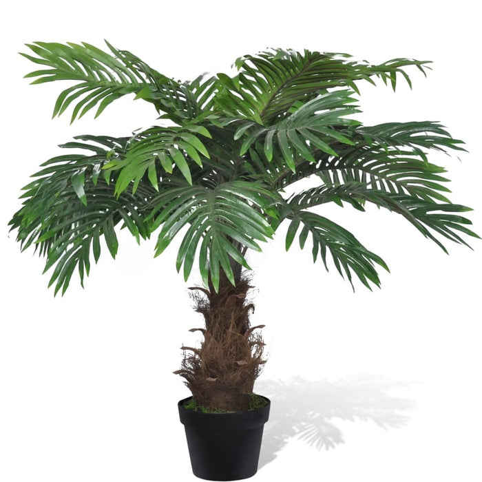 Lifelike Artificial Cycas Palm Tree with Pot 31"