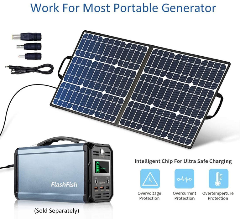 FlashFish Portable 300W Solar Generator