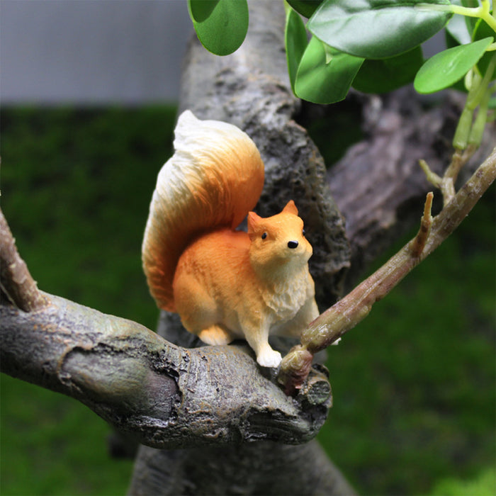 Miniature Fairies Garden Couples Figurines Kit with Squirrels