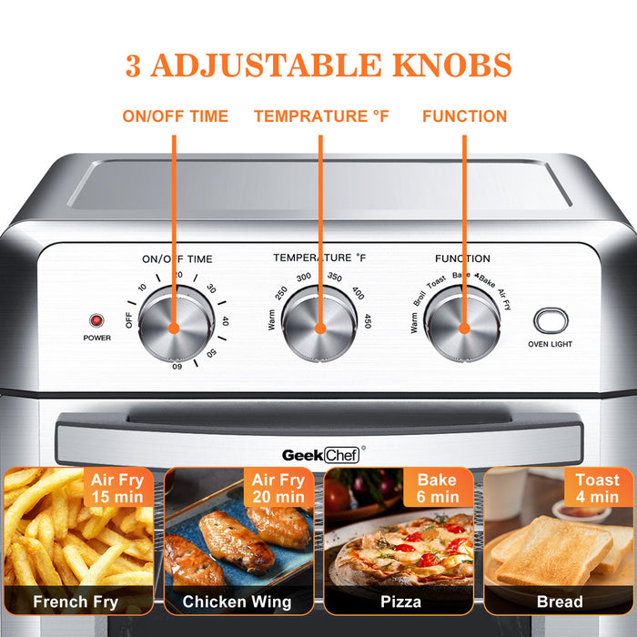 Geek Chef Air Fryer Toaster Oven 19QT