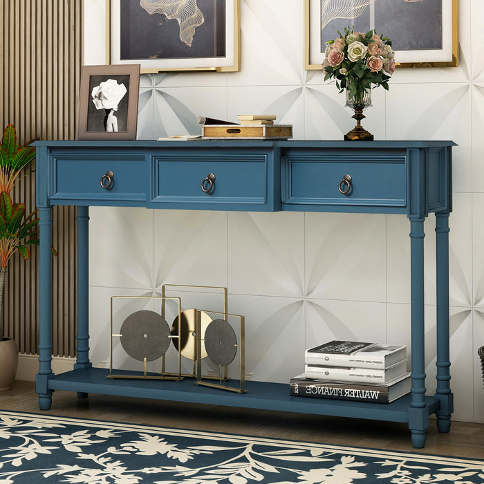 Exquisite Console Table (Antique Navy)