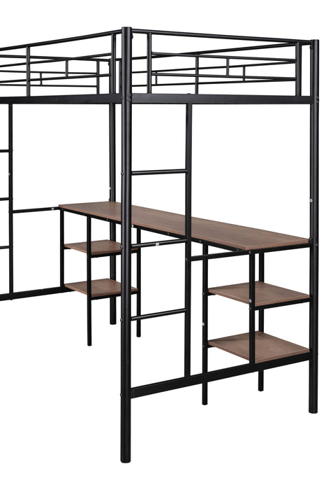 Gaston Vintage Left Bed With Desk