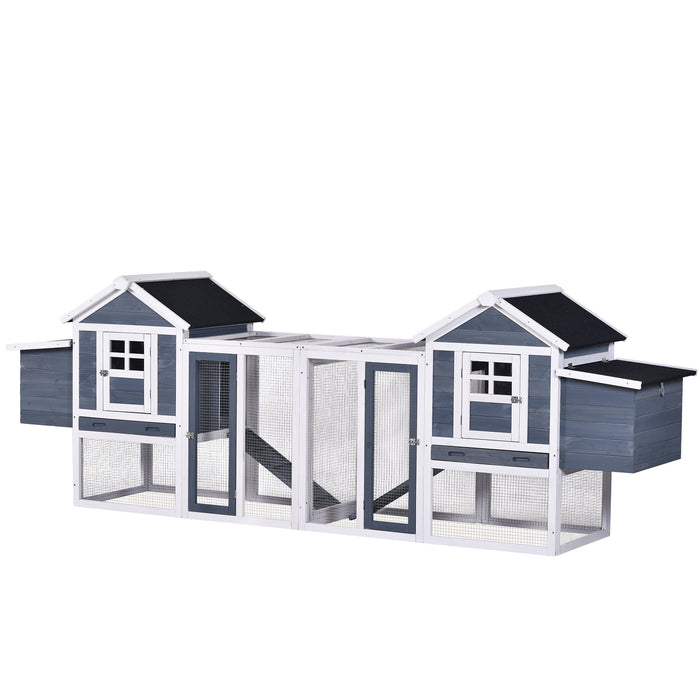 Topmax Large Outdoor Wooden Chicken Coop Poultry Cage Rabbit Hutch