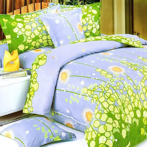 Dandelion Dream 100% Cotton 2PC Mini Duvet Cover Set (Twin Size)