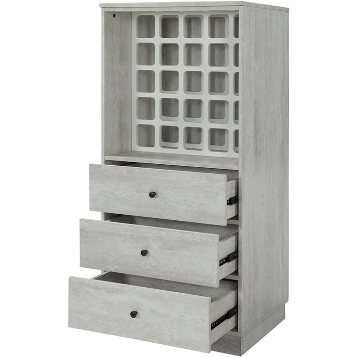 Wiesta Antique White Wine Cabinet