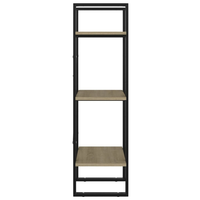 3-Tier Book Cabinet Sonoma Oak 15.7"x11.8"x41.3" Chipboard