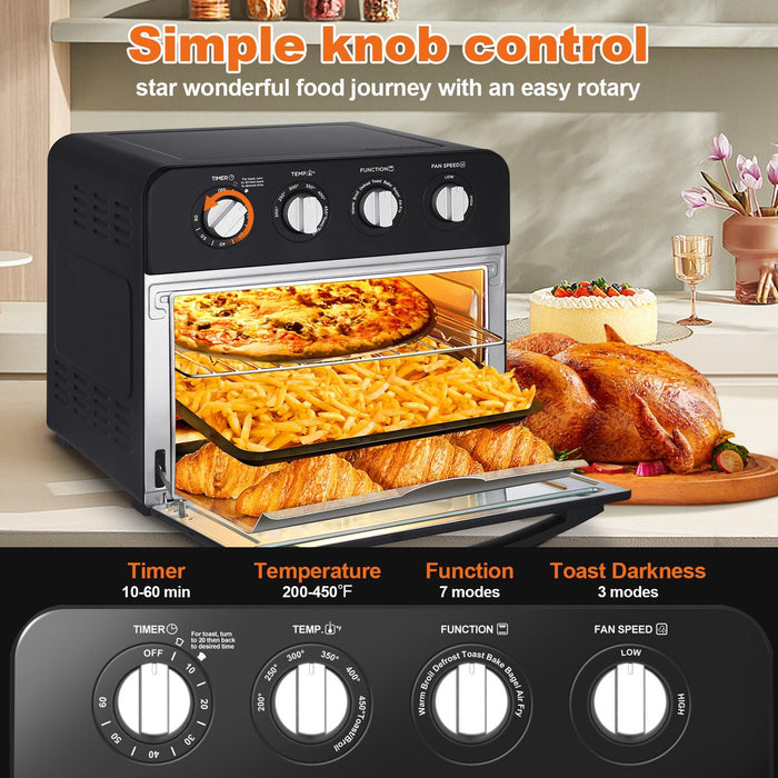 Geek Chef Air Fryer Oven Countertop Toaster Oven 3-Rack