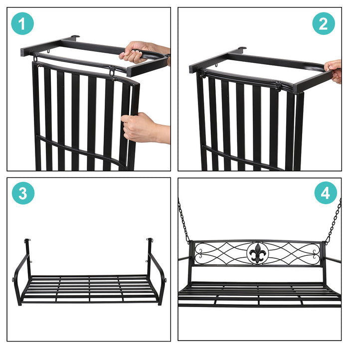 Double Seater Durable Metal Swing