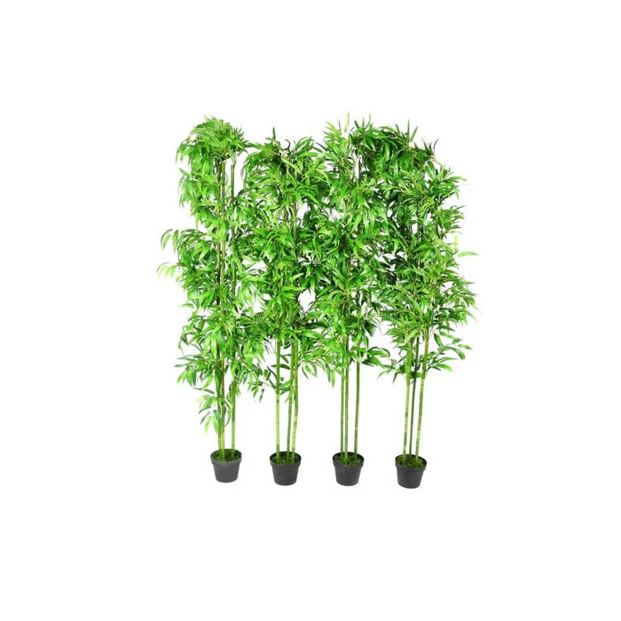 Set of 4 Bamboo Artificial Home Decor 75"